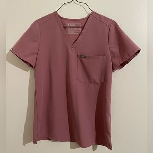 FIGS one pocket Catarina scrub top mineral mauve XS extra small GUC